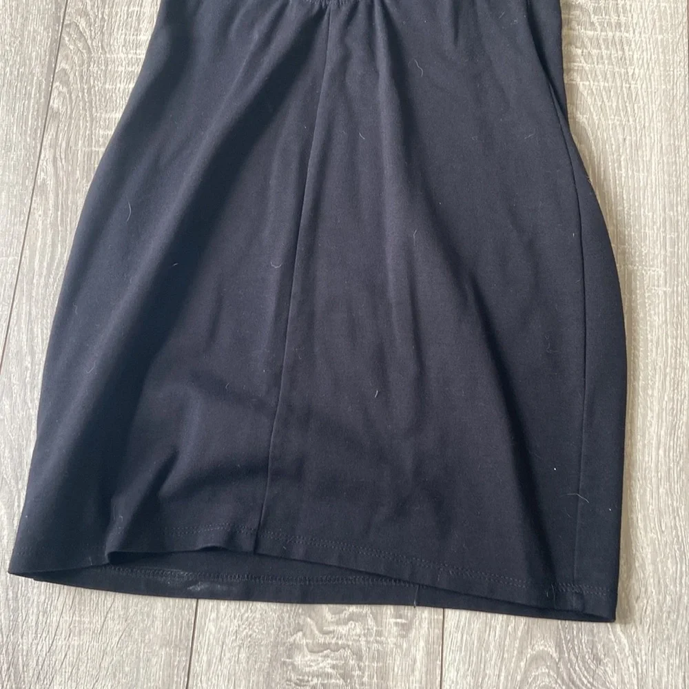 Black Square Neck Dress - Picture 5 of 6